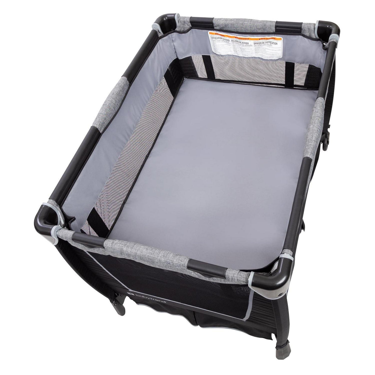Baby Trend Simply Smart Nursery Center Playard with Bassinet and Travel Bag - Whisper Grey