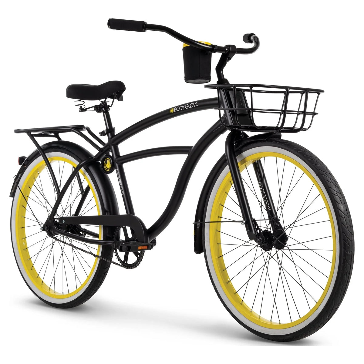 Body Glove 26 in Mens Beach Cruiser Bike, Black, by Huffy