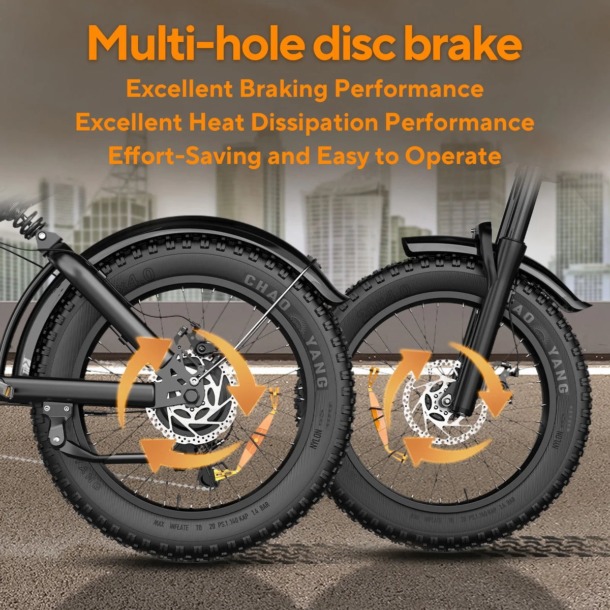 Electric Bike for Adults 20" Fat Tire, Max 32MPH Ebike, 1500W Peak E - Mountain Bike 48V 15ah UL2849