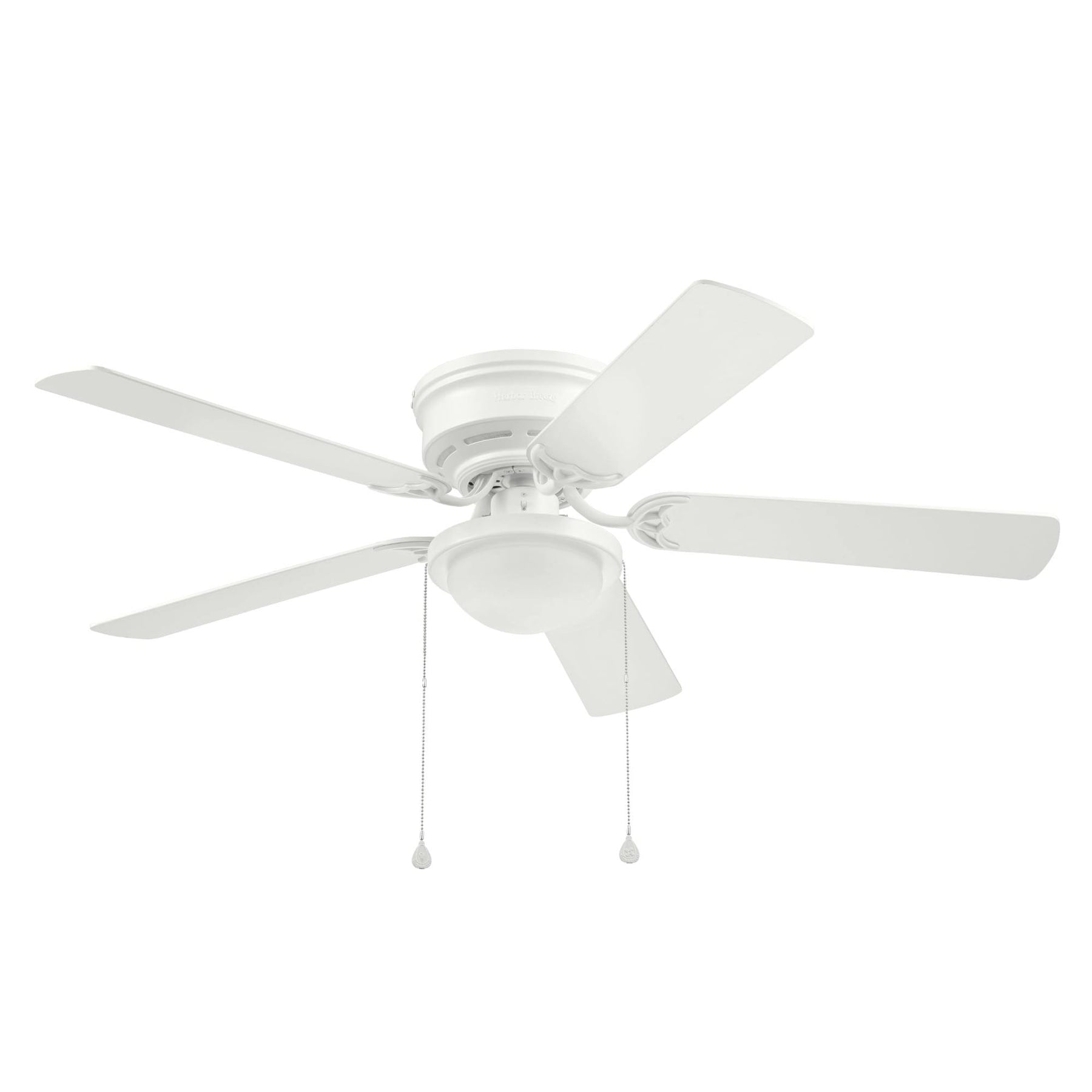 Harbor Breeze Armitage 52-in White LED Indoor Flush Mount Ceiling Fan with Light (5-Blade) 42600