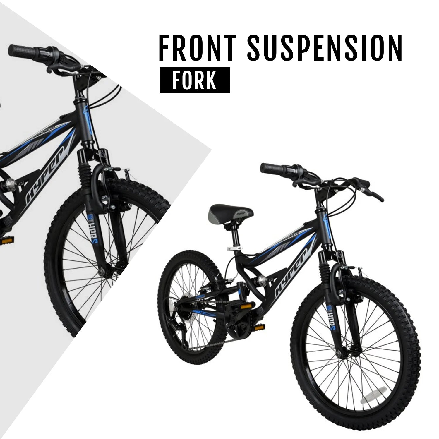 Bicycles 20" Boys Shocker Mountain Bike, Kids, Black