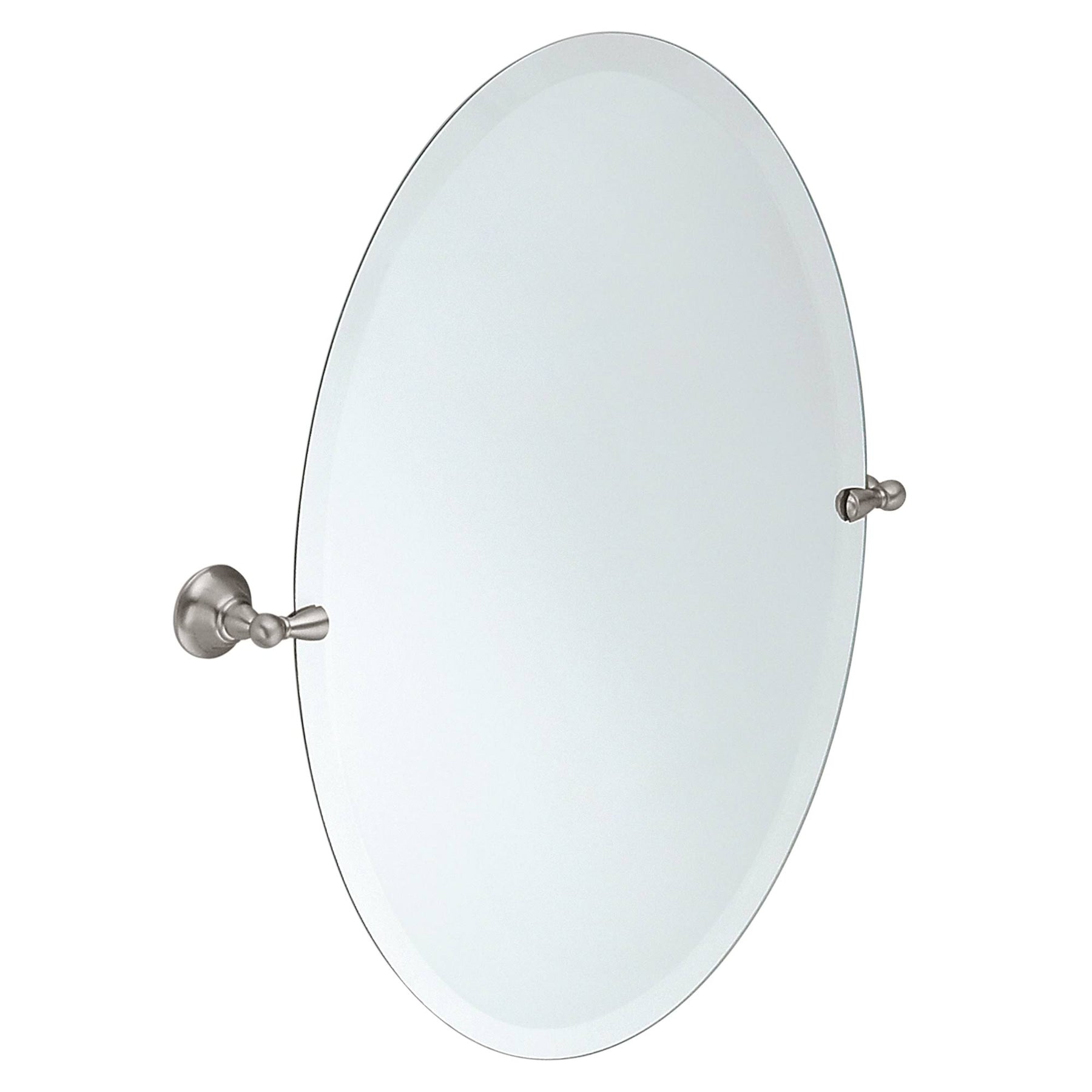 Moen dn6892 Sage 23"w x 26"h Wall Mounted Mirror with SpotResist Brushed Nickel Home Decor Mirrors Bathroom Mirror