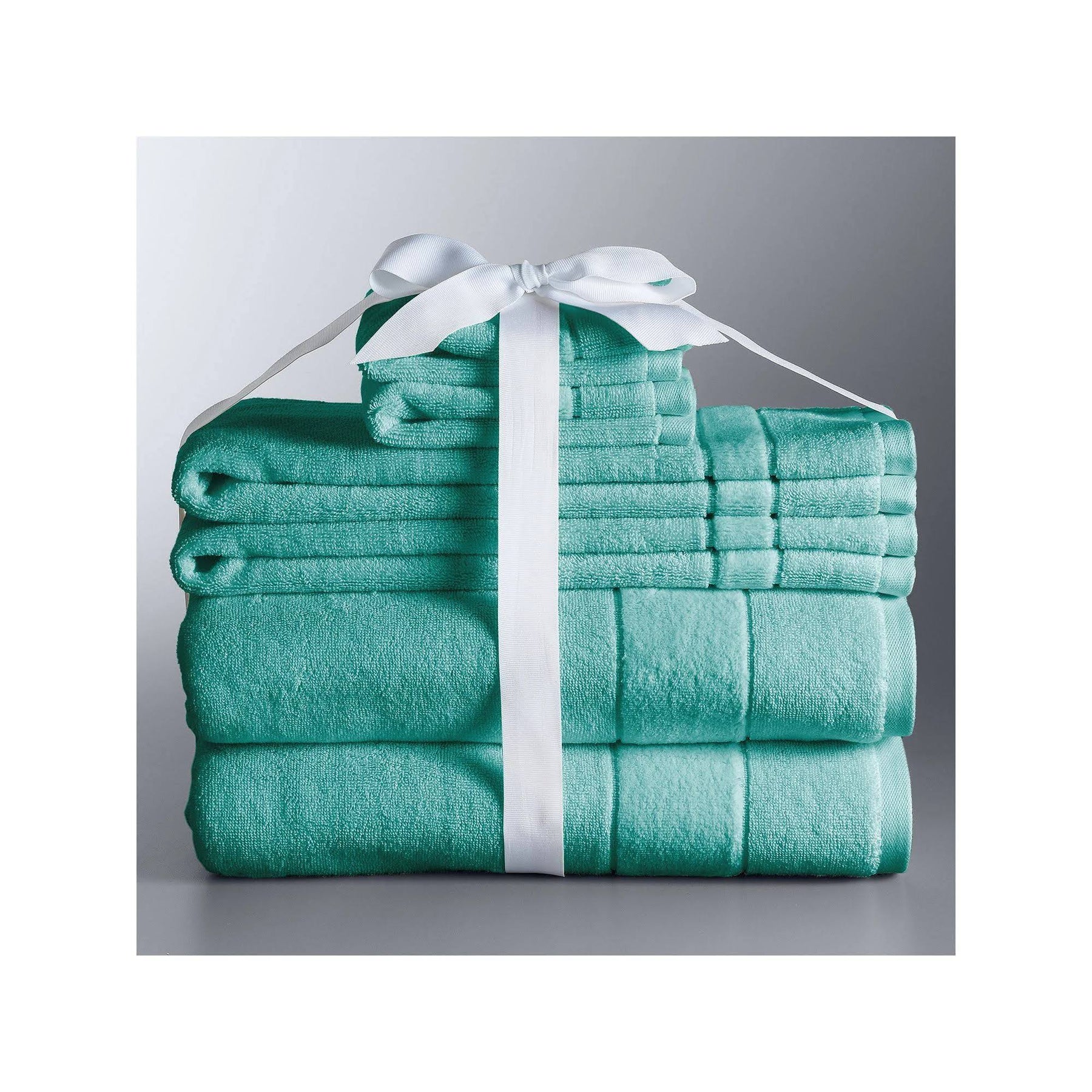 Simply Vera Vera Wang 6-Piece Turkish Cotton Bath Towel Set Blue 6 PC Set