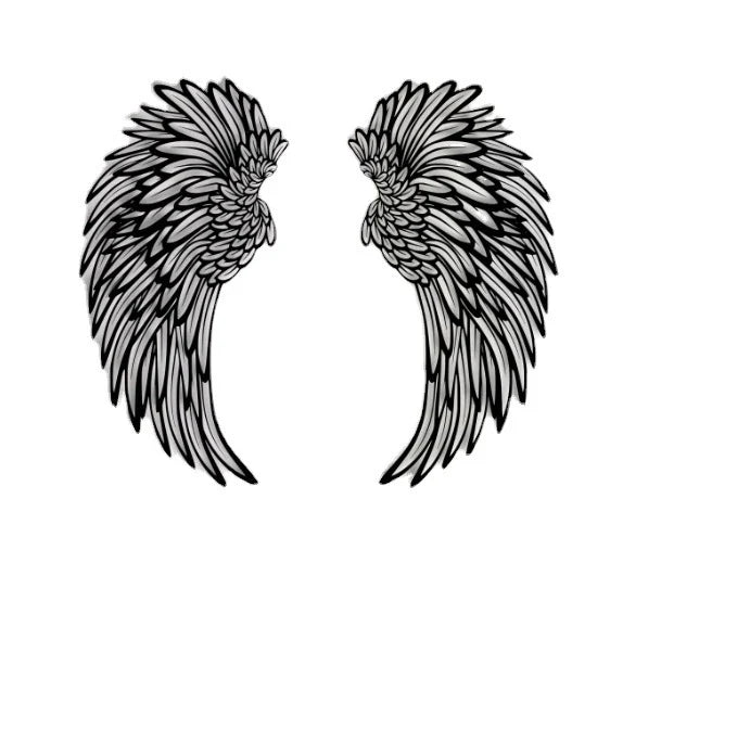 Luxury Angel Wings Metal Wall Art with Soft LED Light – Elegant Home Wall Decor