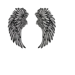 Luxury Angel Wings Metal Wall Art with Soft LED Light – Elegant Home Wall Decor