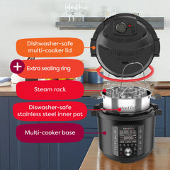 Instant Pot Pro 8 - Quart Electric Pressure Cooker, 10 - in - 1 Slow Cooker, Rice/Grain Cooker, Steamer, Saut, Sous Vide, Yogurt Maker, Sterilizer and Warmer