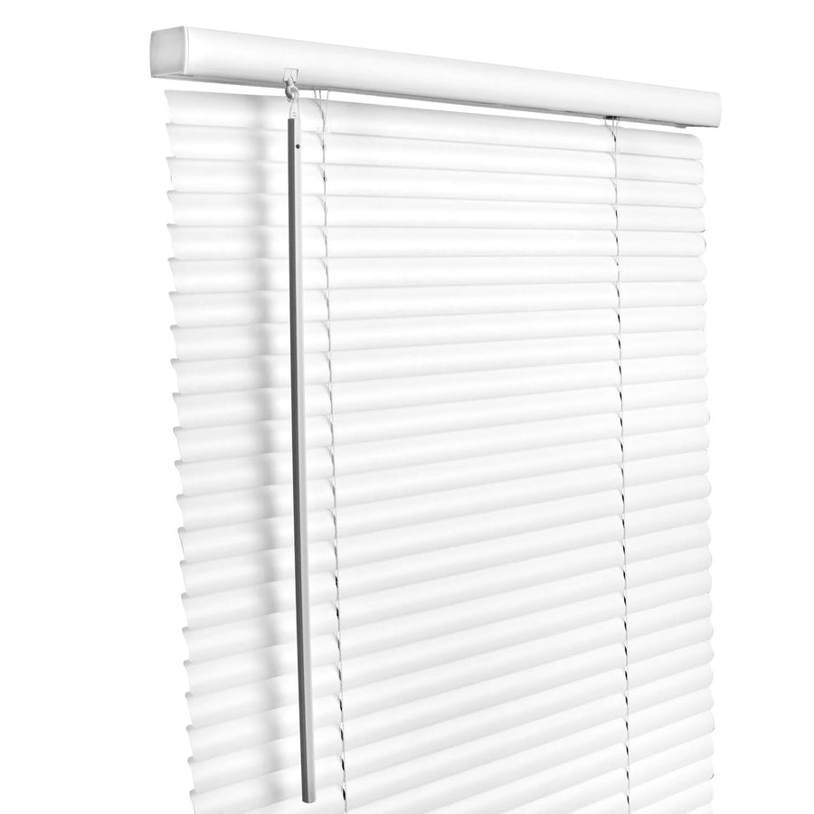 Living Accents Vinyl 1 in. Blinds 27 in. W x 64 in. H White Cordless