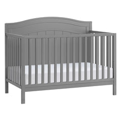 Oxford Baby North Bay 4 - in - 1 Convertible Crib, Snow White, GREENGUARD Gold Certified, Wooden Crib
