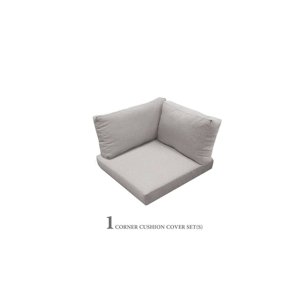 4 inch Cushions for Corner Chairs in Ash - TK Classics 010CUSHION-CORNER-ASH