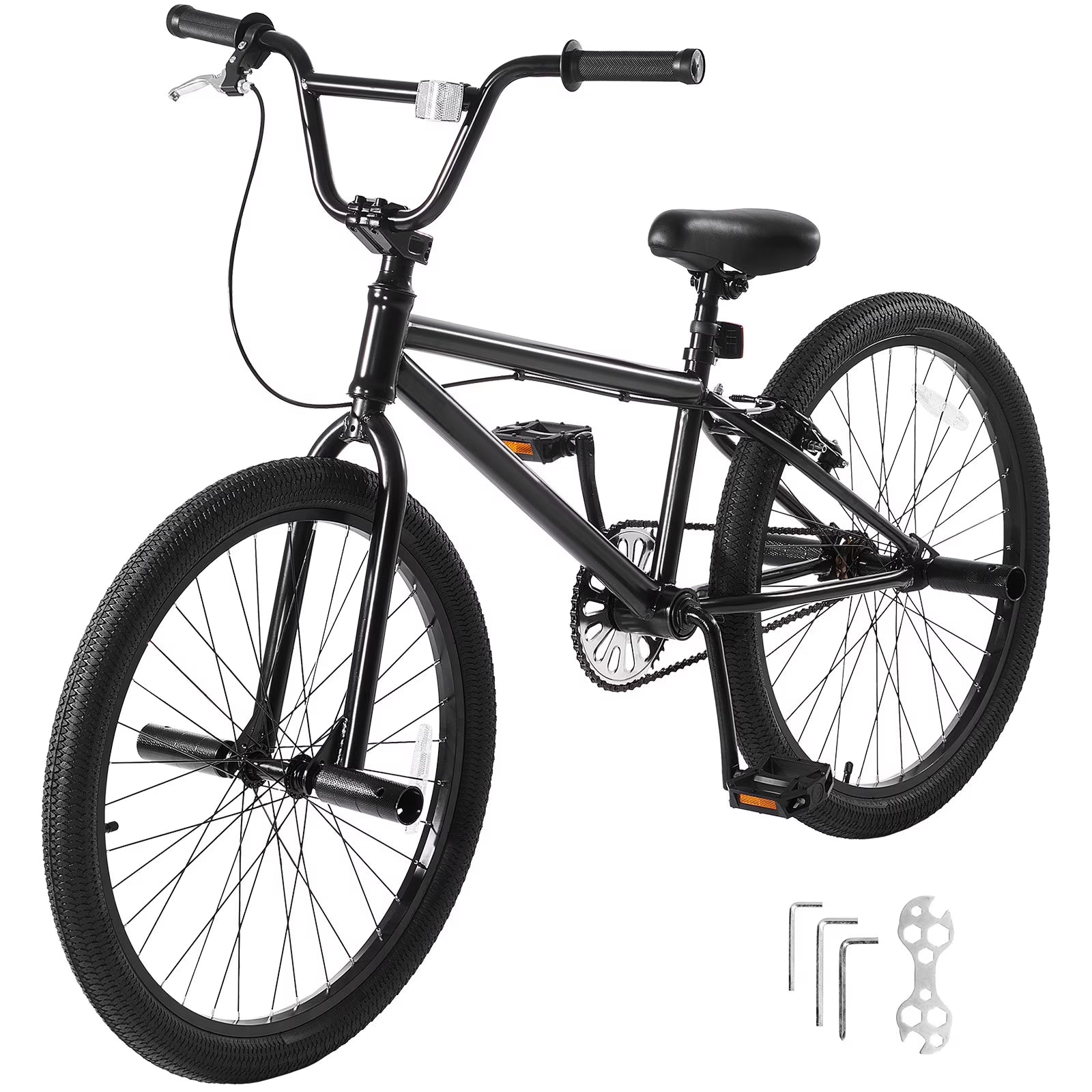 KFFKFF BMX Cycle, Freestyle Bike with 20 - Inch Wheels, BMX Racing Cycle with 360° Rotator and Four Pegs, Suitable for Novice to Skilled Riders, BMX Bikes for Teens and Adults