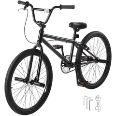 KFFKFF BMX Cycle, Freestyle Bike with 20 - Inch Wheels, BMX Racing Cycle with 360° Rotator and Four Pegs, Suitable for Novice to Skilled Riders, BMX Bikes for Teens and Adults