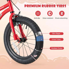 16" Kids Bike for 4-7 Years Old Girls Boys Sport Bicycle with Adjustable Saddle, Training Wheels, Reflectors