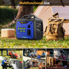 NEXPOW 2250W Portable Inverter Generator, Gasoline Power Quiet Lightweight for Backup Home & Camping, Eco - Mode Feature, Parallel Capability, EPA Compliant