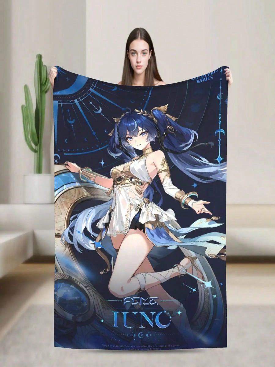 Iuno Wuthering Waves Game Blanket Quality Soft Warm Throw Blanket Autumn Picnic Couch Bed Fashion Bedspread.Jpg