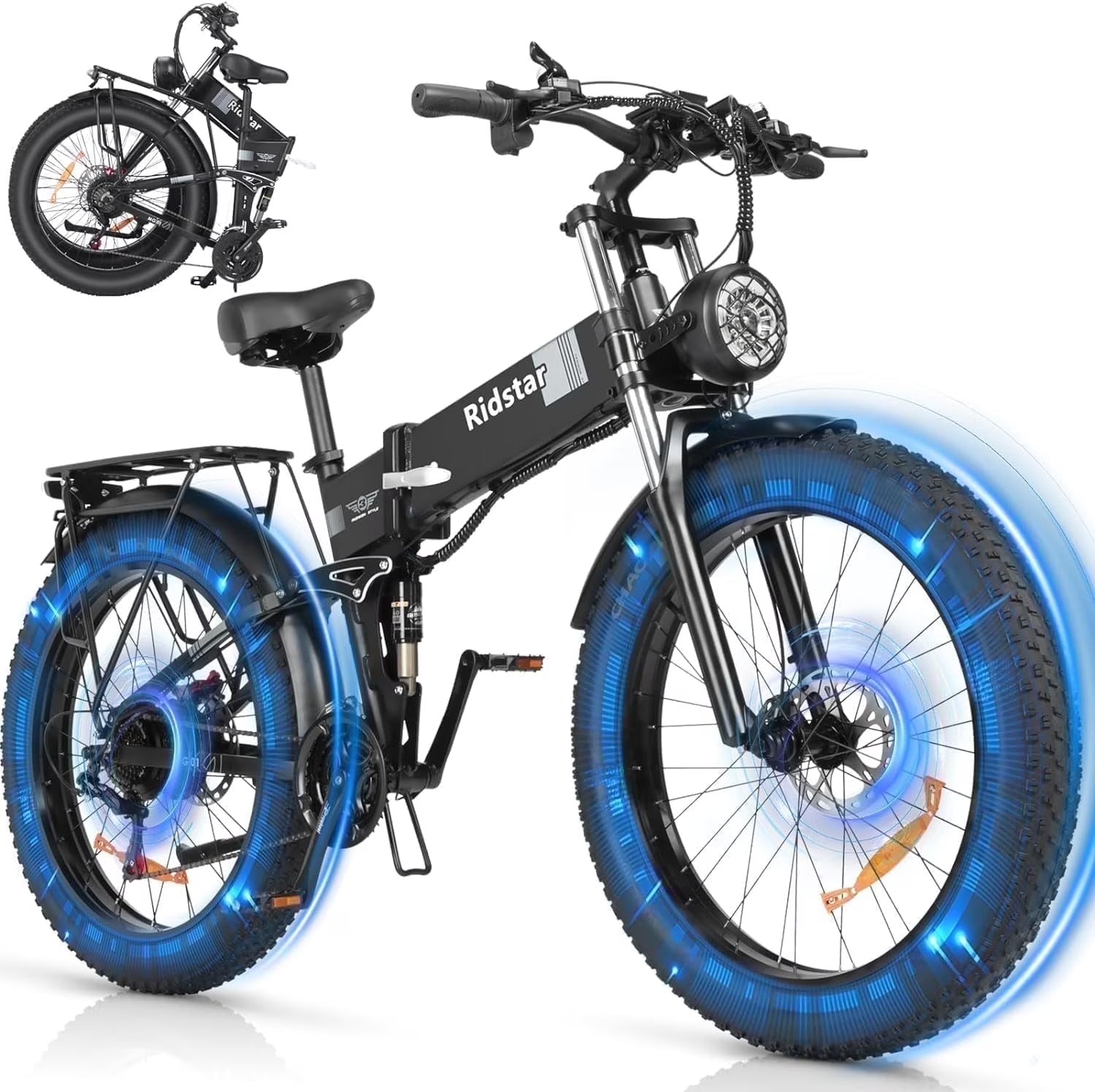 Dual Motor PEAK 3000W Electric Bike for Adults, 31mph 48V 23ah Electric Bicycle, 26" Fat Tire Mountain Bike UL2849