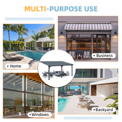 AECOJOY 16x10 Outdoor Hardtop Gazebo Adjustable Height (6.5-9.8Ft) Pergola for Patio