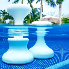 Dunn - Rite Products Made in USA Submersible Swim up Pool Stools for Underwater Use, Bar Stool for Inside Pool and Patio Deck Seating, 24 in (1 Stool)