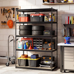 Giantex 5-Tier Metal Storage Shelves w/Adjustable Utility Rack (48" W x 24" D x 72" H)