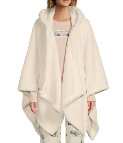 L.L.Bean Cozy Sherpa Wearable Throw Sheets Bedding Cream : One Size