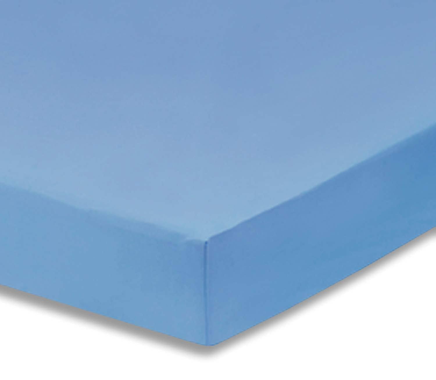 Everyday Kids Fitted Crib Sheet - Light Blue