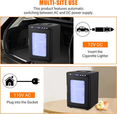 Garvee 25 L Reptile Incubator for Hatching Eggs - Portable Scientific Laboratory Incubator, Temperature Controlled 10� - - 60� - for Small Reptiles, Cooling and Heating Digital Incubator, 12V/110V Black