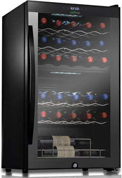 Nutrichef 33 Bottle Dual - Zone Refrigerator PKCWCDS335