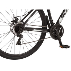 Schwinn 700c Glenwood Hybrid Bike, Adults +14 Years, Black, 21 Speeds
