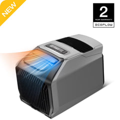 EF Ecoflow WAVE 3 Portable Air Conditioner with Add - on Battery, 1800W/6100 BTU Cooling and 2000W/6800 BTU Heating, 1000W Fast Charging in 75 Mins, 8H Wireless Running, APP Control, for Camping, Rvs