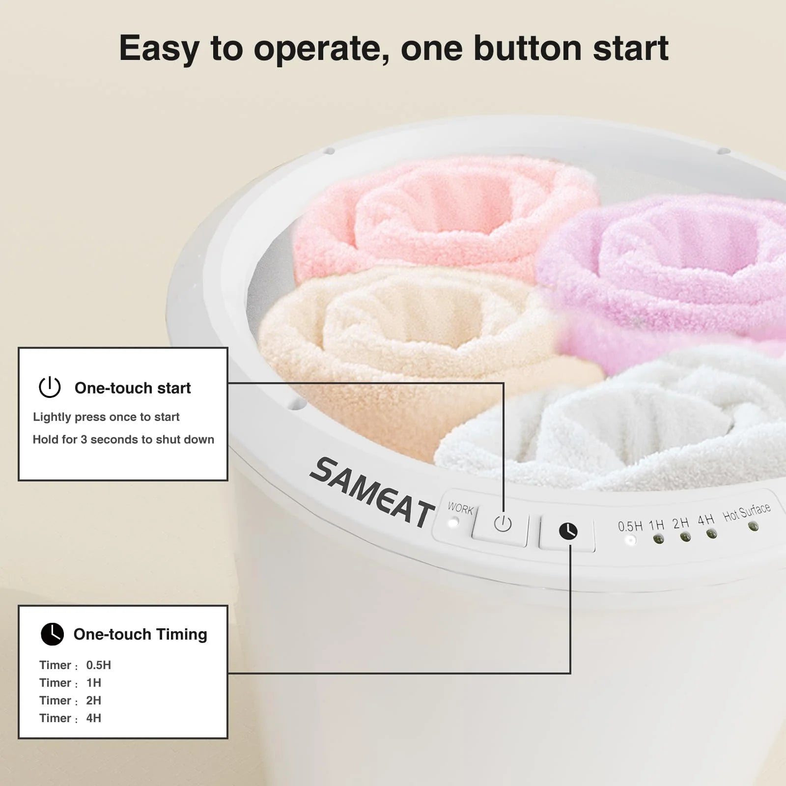 SAMEAT Large Heated Towel Warmers for Bathroom