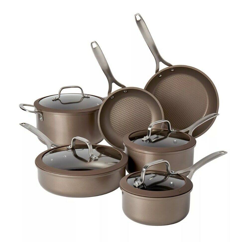 10-pc. Textured Titanium Nonstick Cookware Set