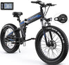 Totguard 26"x4" Electric Bike, Fat Tire 500W Ebike, Foldable Electric Bicycles E Bikes for Adults Electric 48V 10ah Battery, Dual Shock Absorber, Lockable Fork UL2849