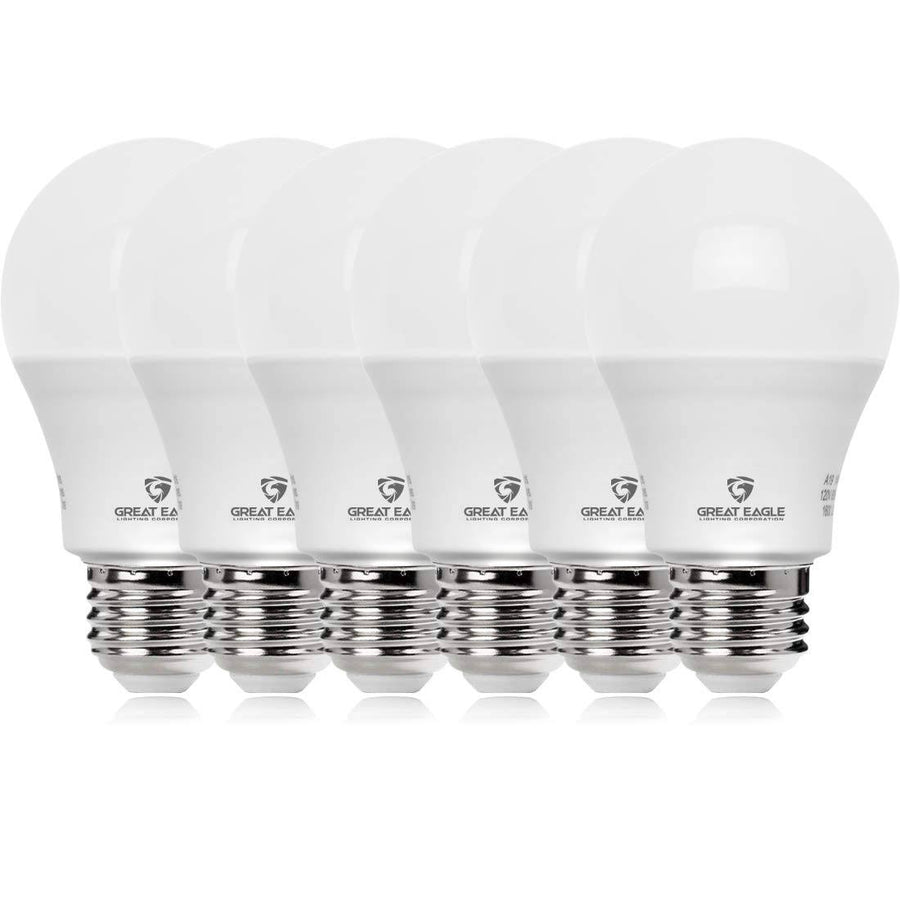 Great Eagle Lighting Corporation 100W Equivalent LED Light Bulb 1500 Lumens A19 4000K Cool White Non-Dimmable 15-Watt UL Listed (6-pack)