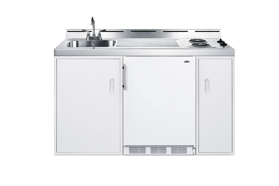 Summit Appliance 60 in. Compact Kitchen in White