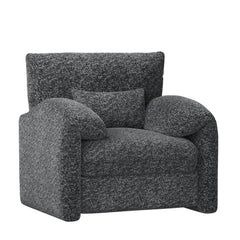 AECOJOY Oversized Armchair, Chenille Mid Century Accent Chair, Comfy Upholstered Single Sofa, Extra Wide Reading Chairs