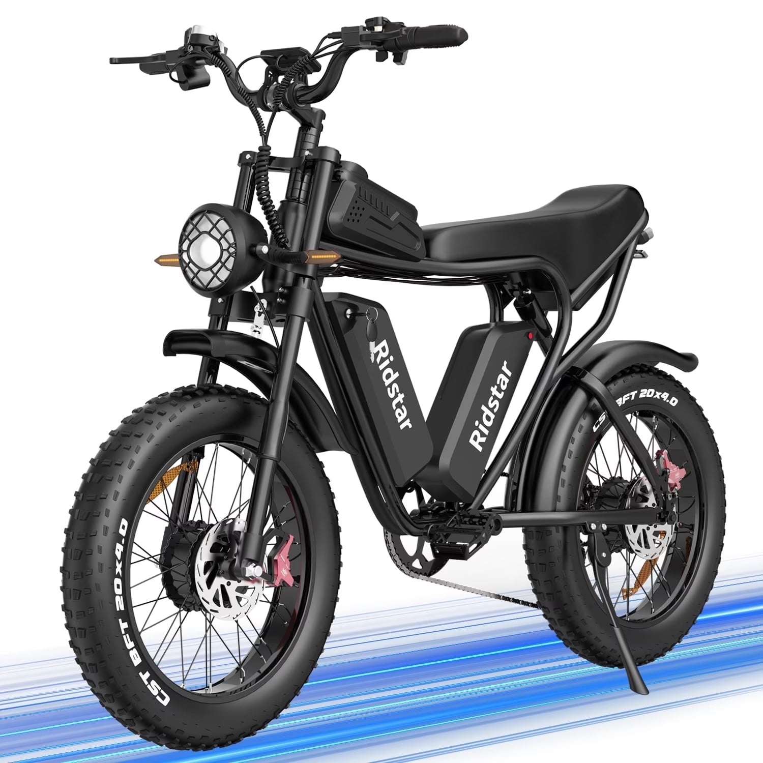 1500W MTB Electric Bicycle 48V 20ah Removable Battery E - Bike，electric Bike for Adults 20" Fat Tire Electric Motorcycle, Shimano 7 Speed Full Suspension Mountain Bike UL2849