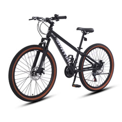 SPATIAL 24/26/27.5/29 in Mountain Bike, 8/21 Speed Lightweight Aluminum Magensium Frame Mountain Bicycle, Fits Men Women Teenagers Adult Disc Brake MTB Bicycle