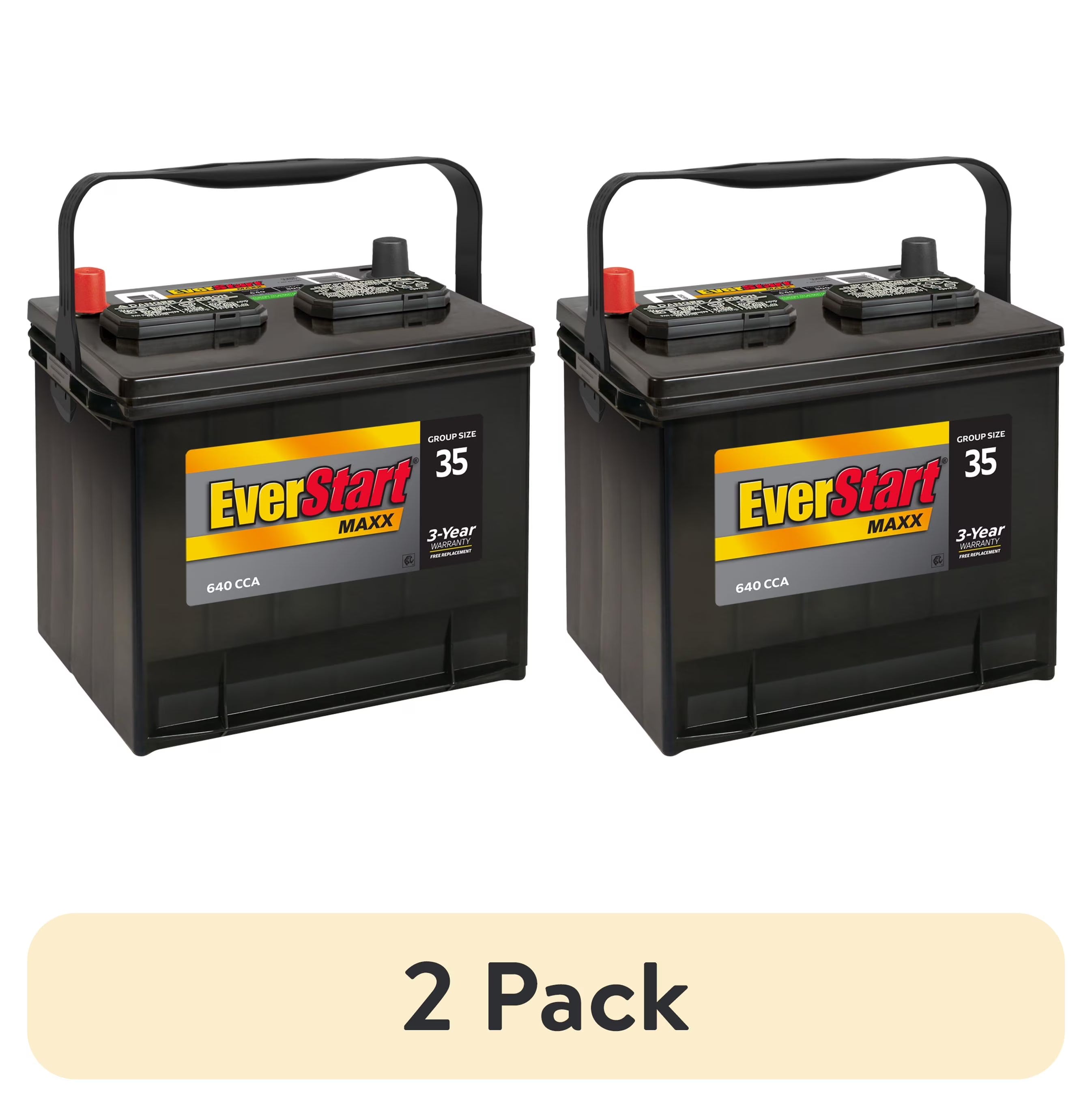 Everstart Maxx Lead Acid Automotive Battery, Group Size 35 12 Volt, 640 CCA