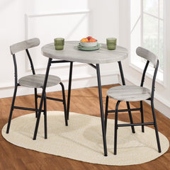 Best Choice Products 3 - Piece Modern Oval Dining Table Set, Small Kitchen Dinette W/ 2 Chairs - Black/Black