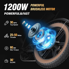 1500W MTB Electric Bicycle 48V 20ah Removable Battery E - Bike，electric Bike for Adults 20" Fat Tire Electric Motorcycle, Shimano 7 Speed Full Suspension Mountain Bike UL2849