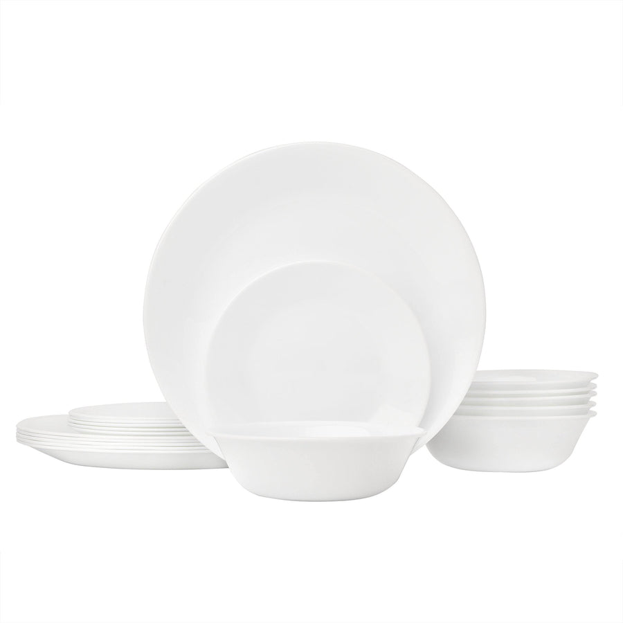 Corelle Winter Frost White Dinnerware Set (18-Piece, Service for 6)