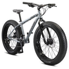 26" Mongoose Dolomite ALX Unisex Fat Tire Mountain Bike, Gray, Ages 12+