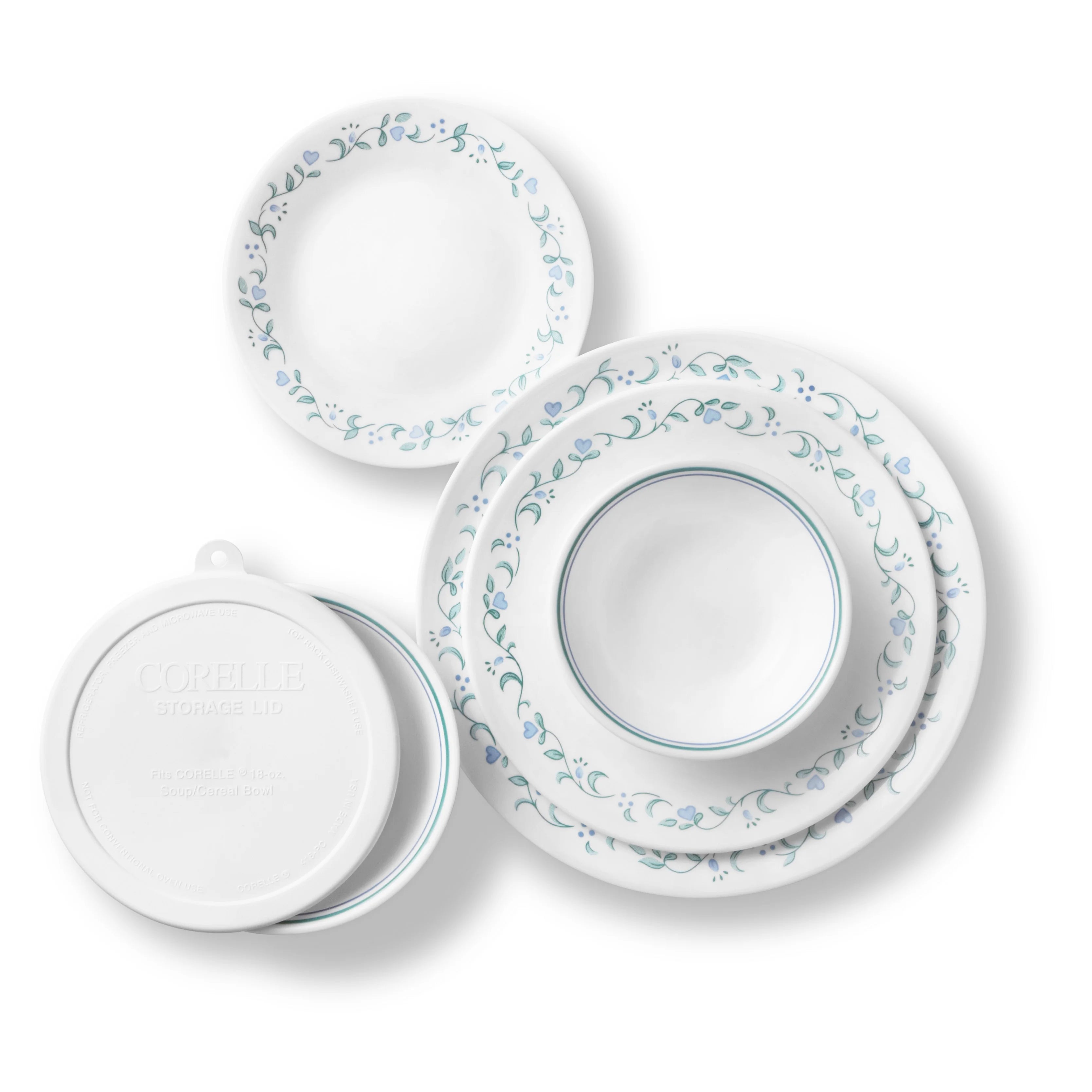 Corelle Country Cottage 66 - Piece Glass Dinnerware Set (Service for 12)