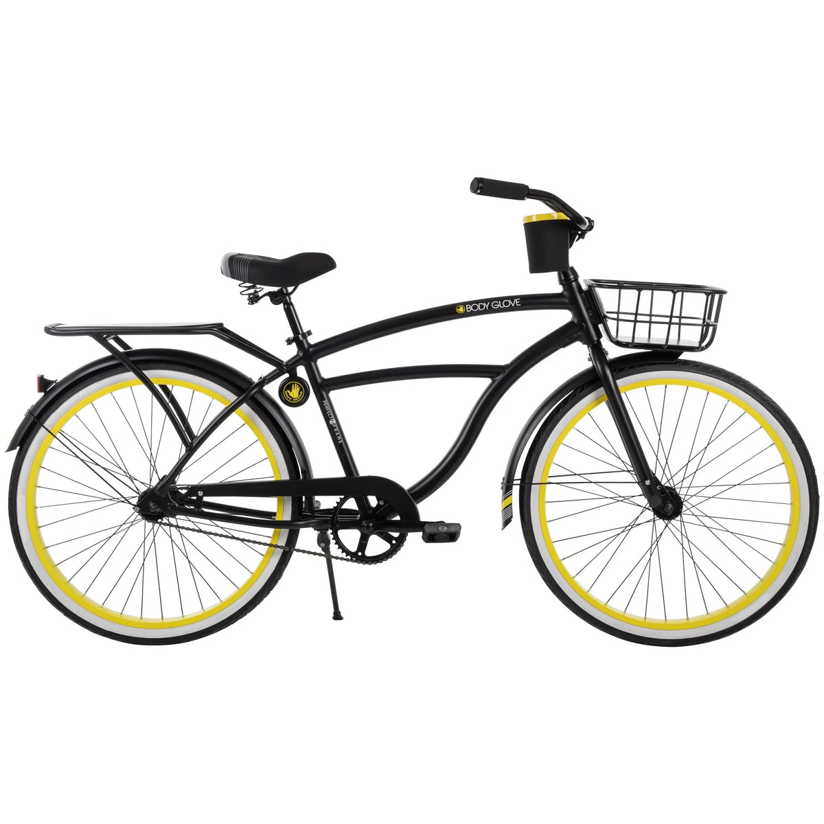 Body Glove 26 in Mens Beach Cruiser Bike, Black, by Huffy