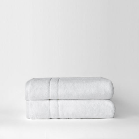 Cozy Earth Premium Plush Bath Towels - White