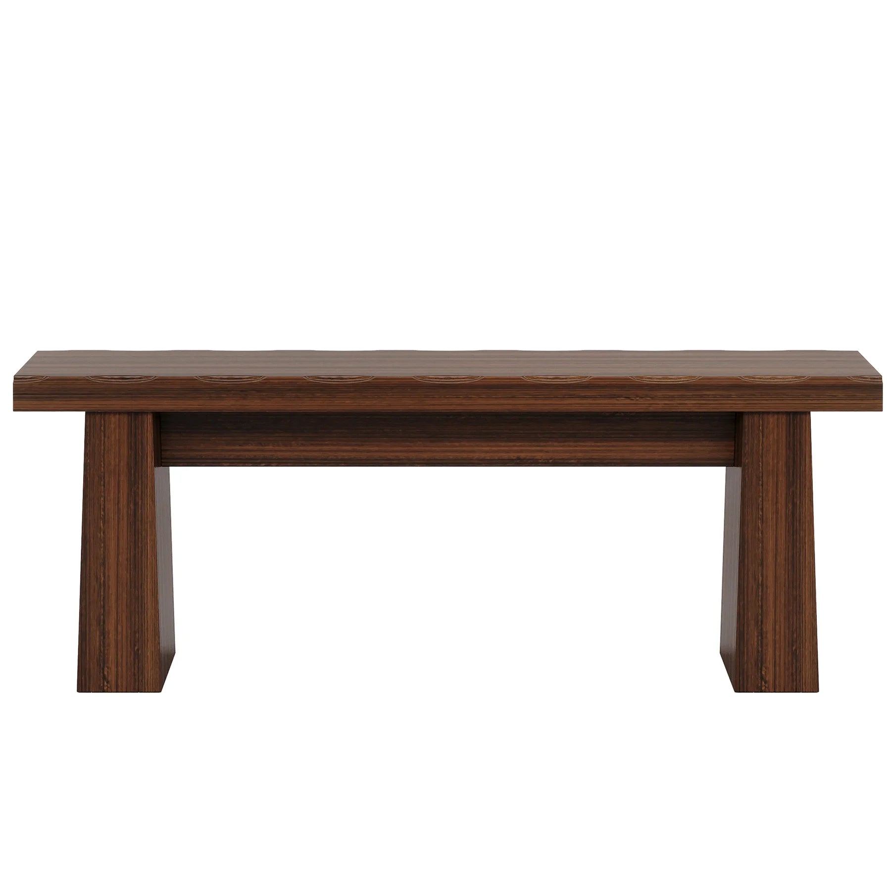 Fnova 48" Wooden Two - Person Backless Entryway Bench with Under - Bench Storage for Outdoor Garden, Living Room, Bedroom, Dining Room, Hallway