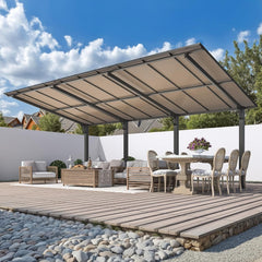 AECOJOY 20' x 10' Outdoo Gazebo for Patio, Large 10x20 Pergola Carport