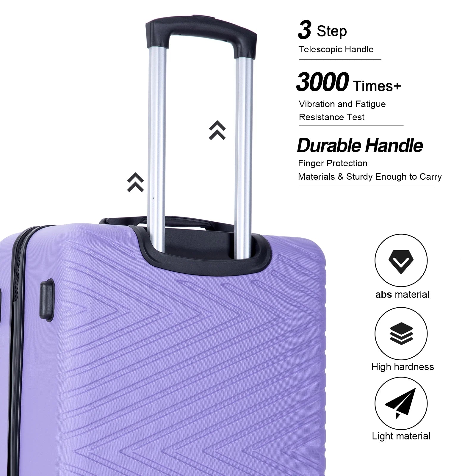 Travelhouse 4 Piece Hardshell Luggage Set Hardside Lightweight Suitcase with TSA Lock Spinner Wheels.(Blue)