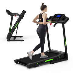 3.5HP 330 lb Weight Foldable Electric Running Walking Machine with Bluetooth/APP for Home, Fitness Jogging Exercise, Easy Installation and Space Saver for Home Office Gym
