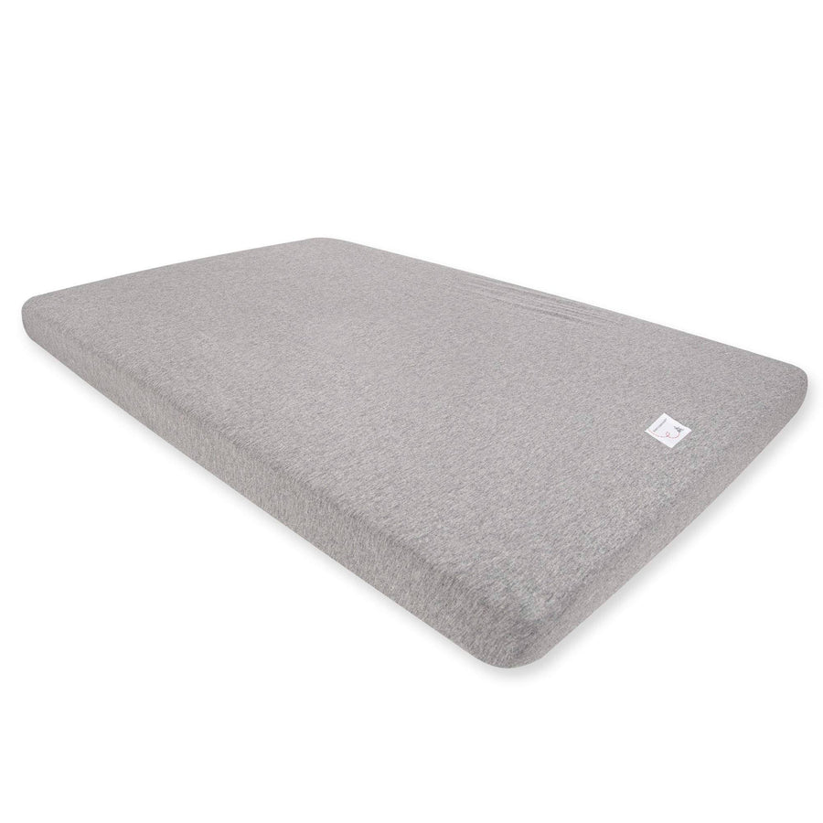 Burt's Bees Baby Organic Cotton Mini Fitted Crib Sheet in Heather Grey
