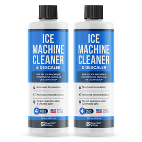 2-Pack Ice Machine Cleaner and Descaler 16 fl oz, Nickel Safe Descaler | Ice Maker Cleaner Compatible with All Major Brands (Scotsman, KitchenAid,